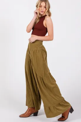 SAGE   FIG High Rise Corduroy Wide Leg Pants