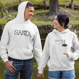 Santa & I Put Out For Santa - Funny Christmas Themed Matching Outfits for Couples