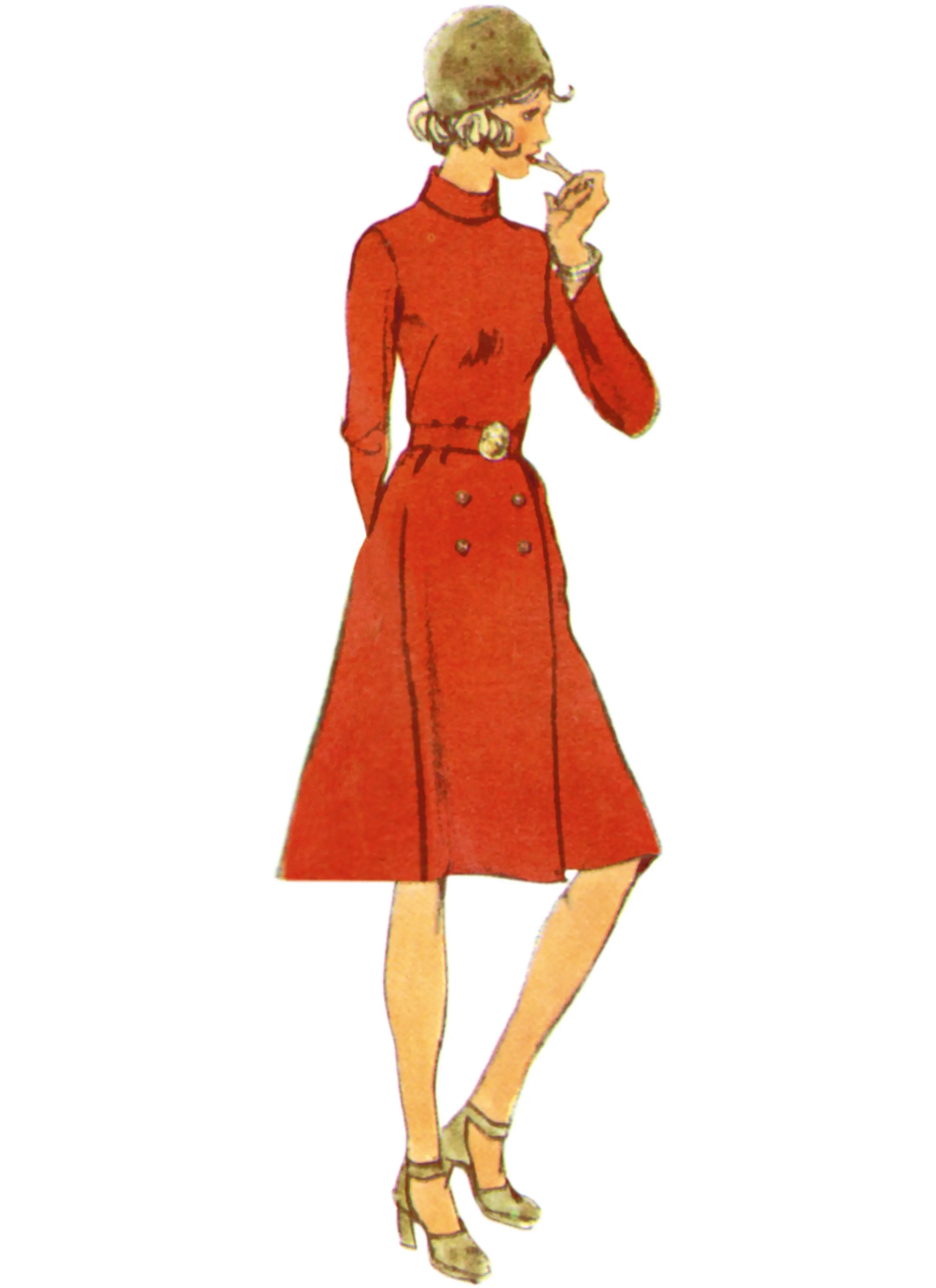 Simplicity Sewing Pattern 3017 Dress with Front-Wrap Skirt and Scarf