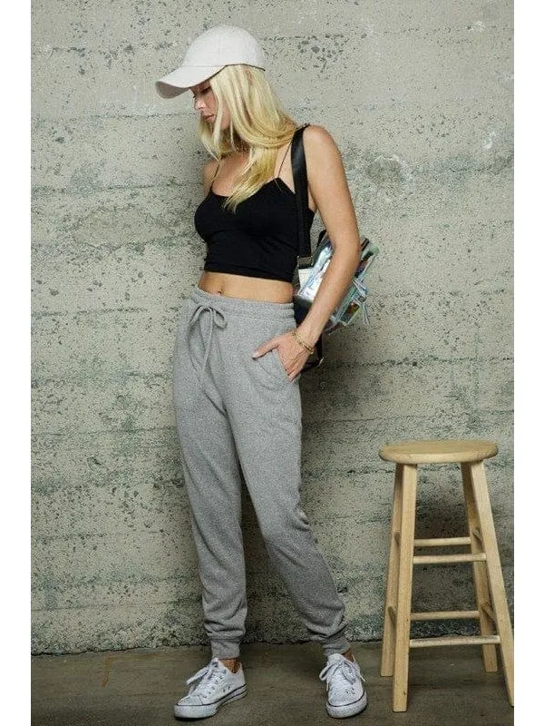 Soft Texture Knit Joggers sweatpants