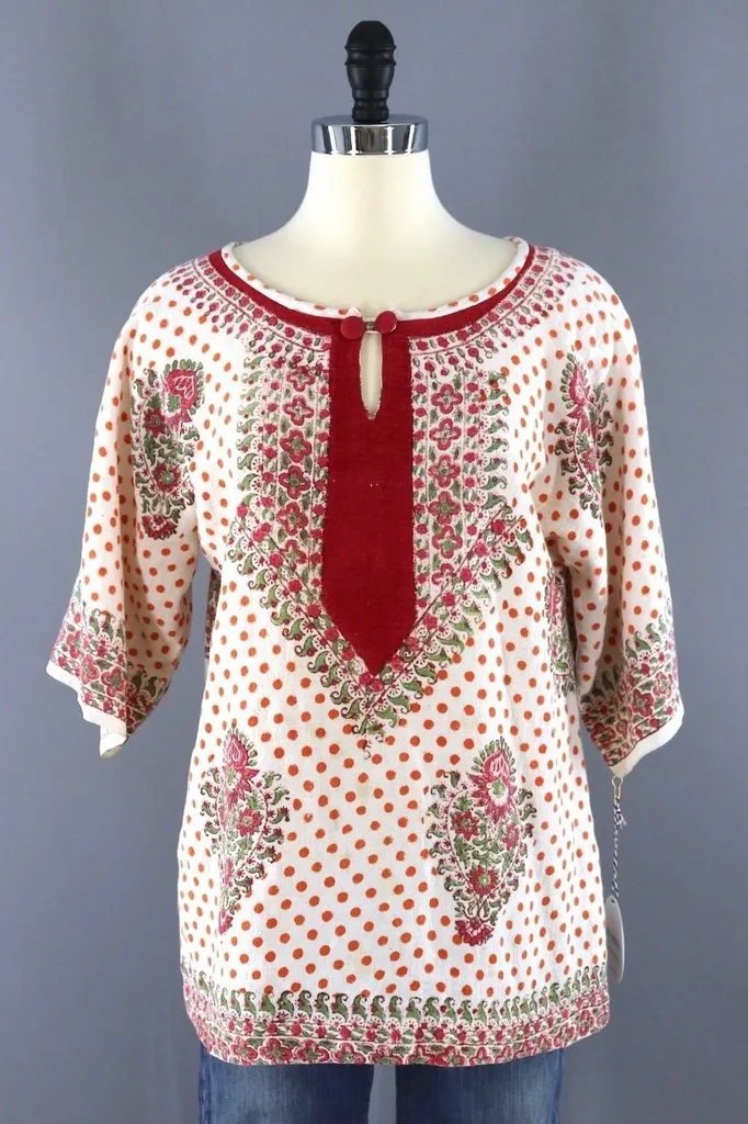 Vintage Bohemian Cotton Tunic