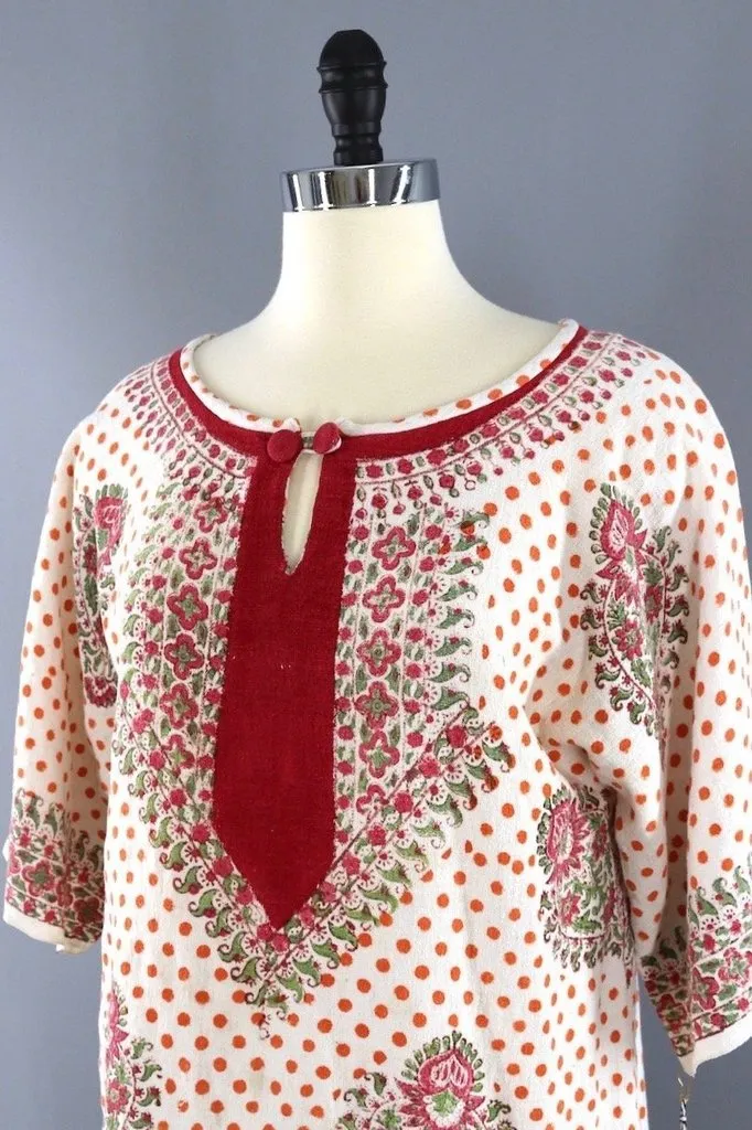 Vintage Bohemian Cotton Tunic