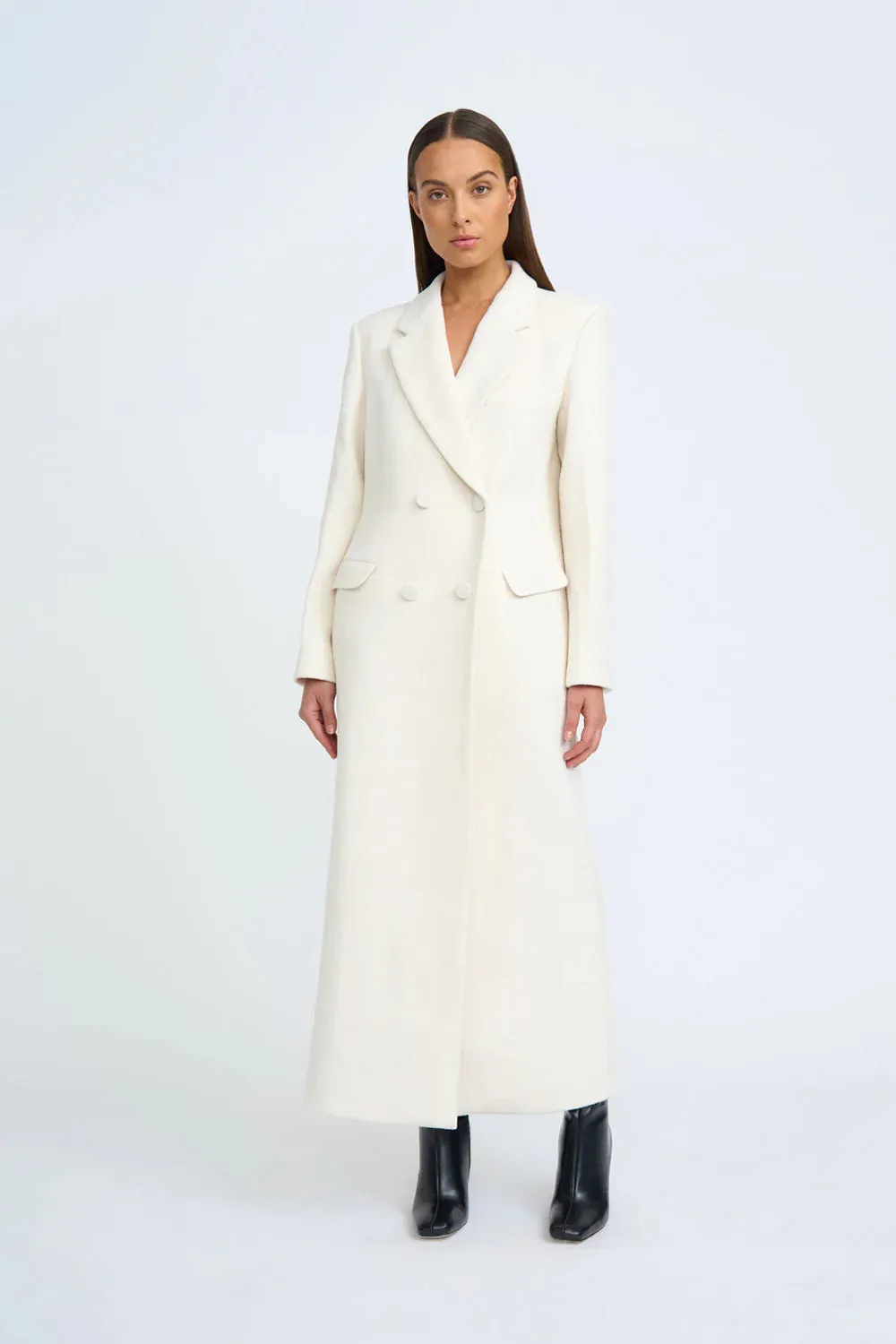 WINONA LONG LINE COAT - IVORY