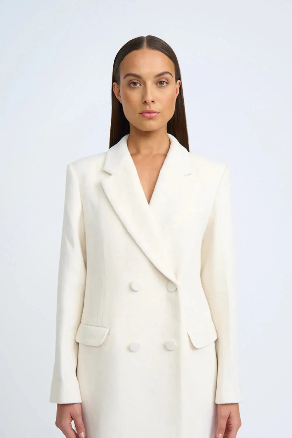 WINONA LONG LINE COAT - IVORY