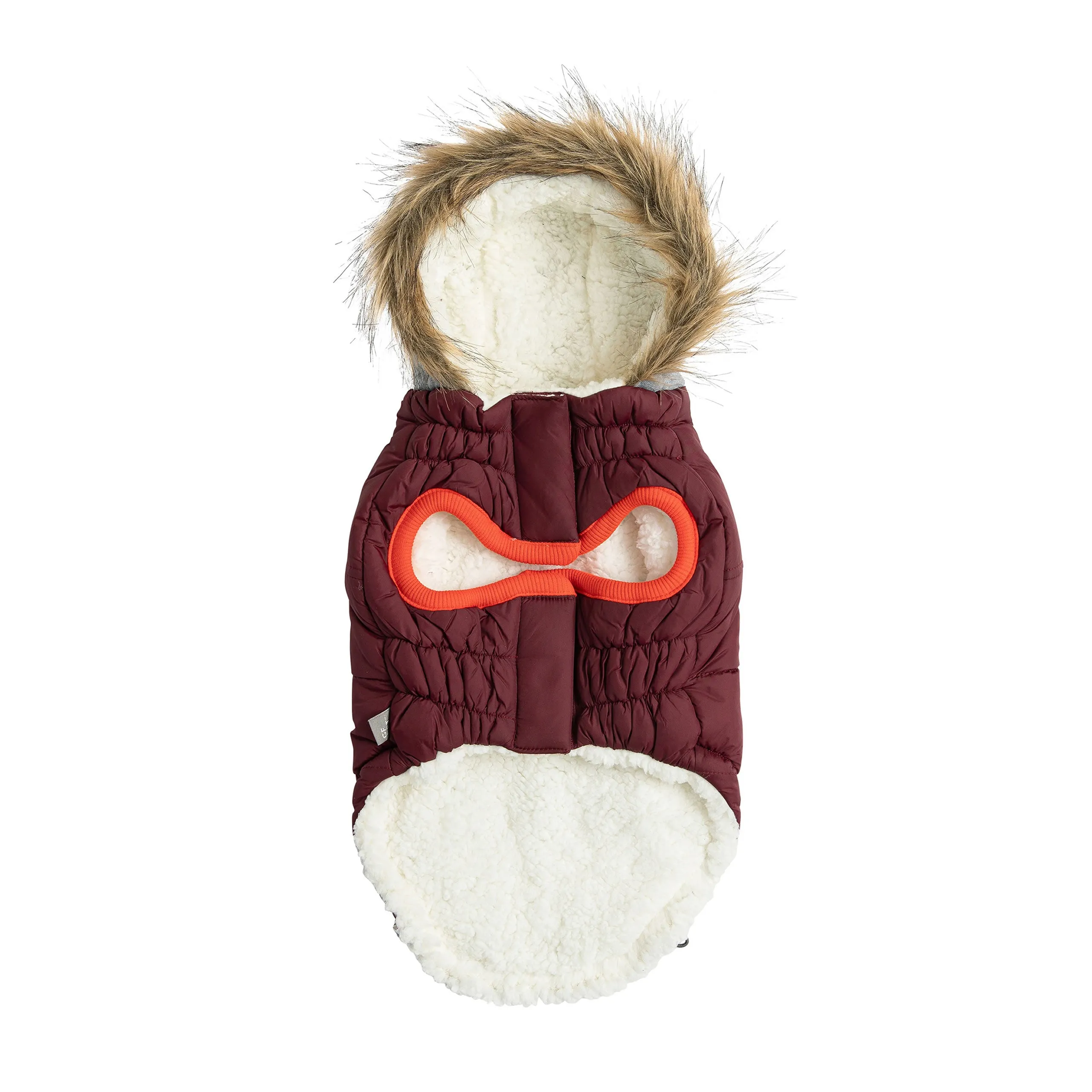 Winter Sailor Parka Dog Jacket Burgundy