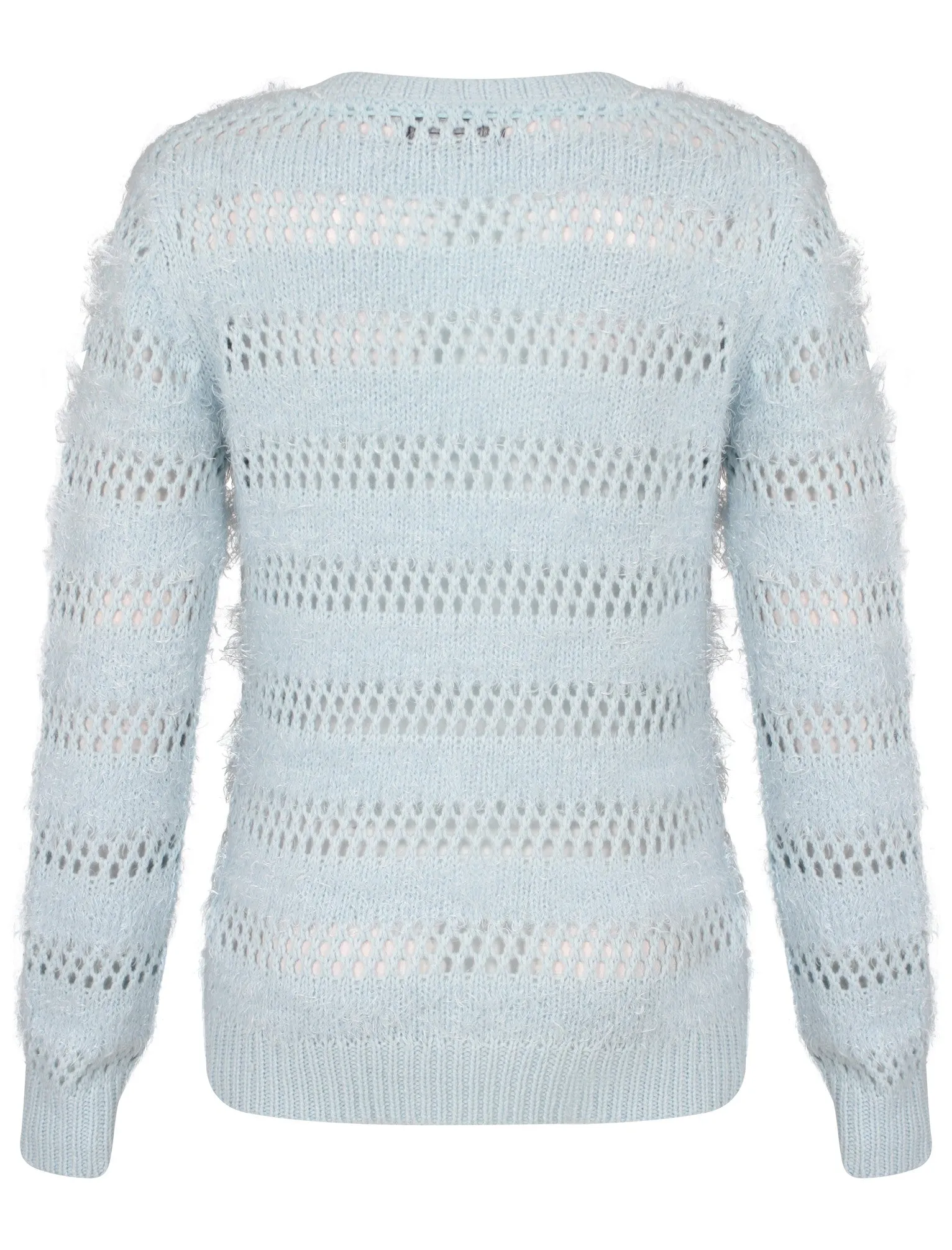 Women's Amara Reya Ophrys Fly  Blue Crew Neck Jumper