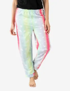 Women's Fleece Rainbow Stars Pants