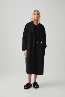 Wool Blend Long Line Coat 773