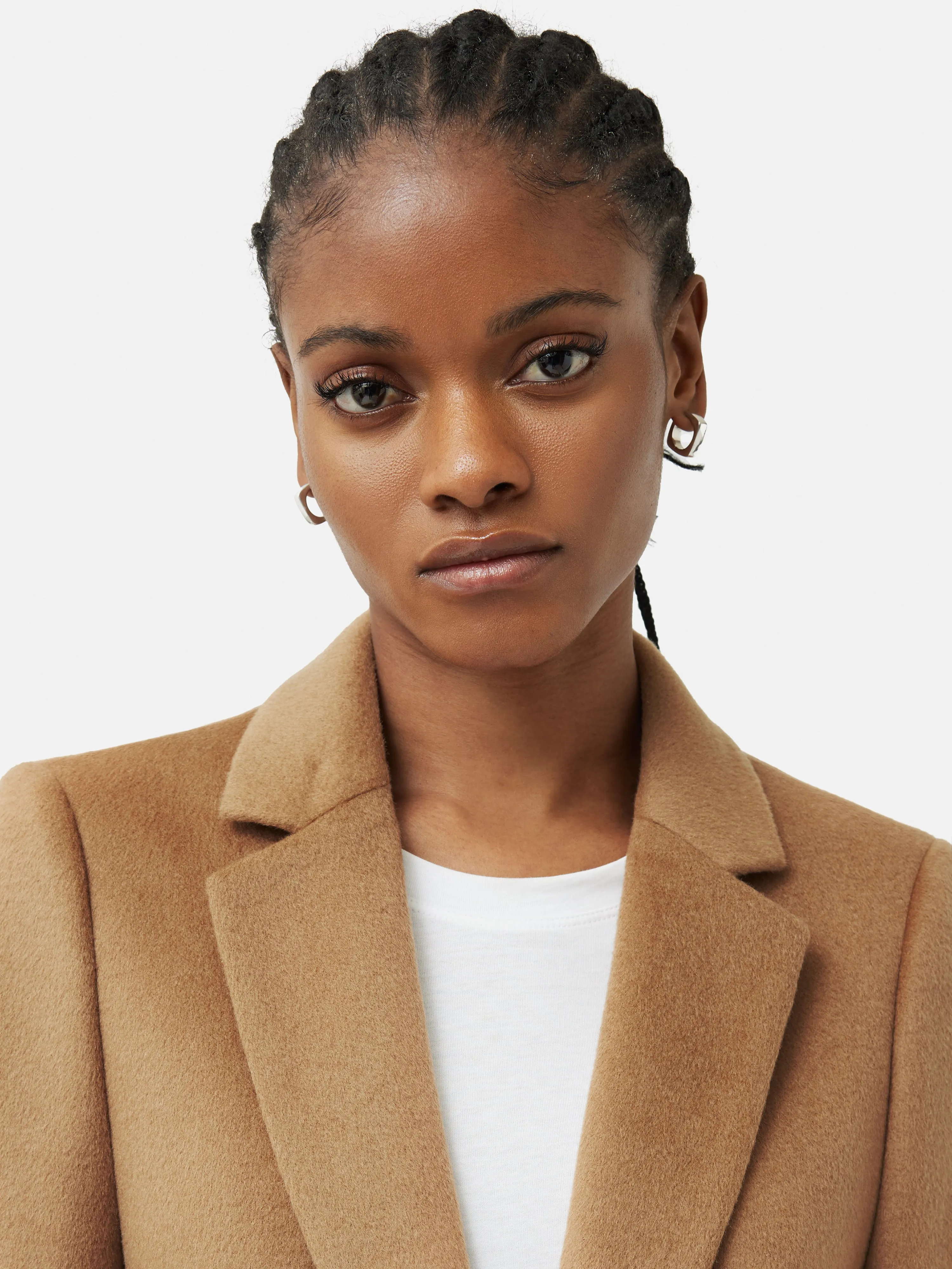 Wool Langford Tailored Coat | Camel